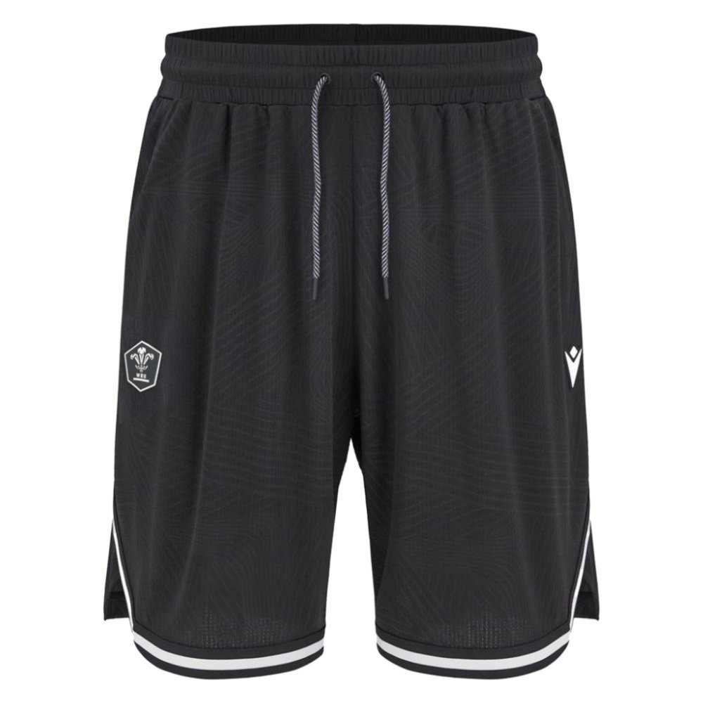 2026-2027 Wales WRU Rugby Training Shorts (Black)