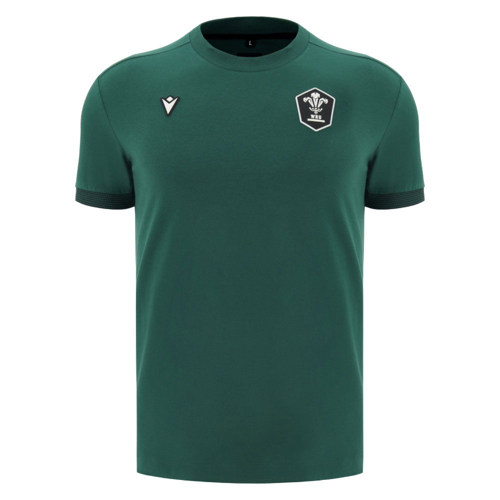 2026-2027 Wales WRU Athleisure Player Travel Tee (Green)