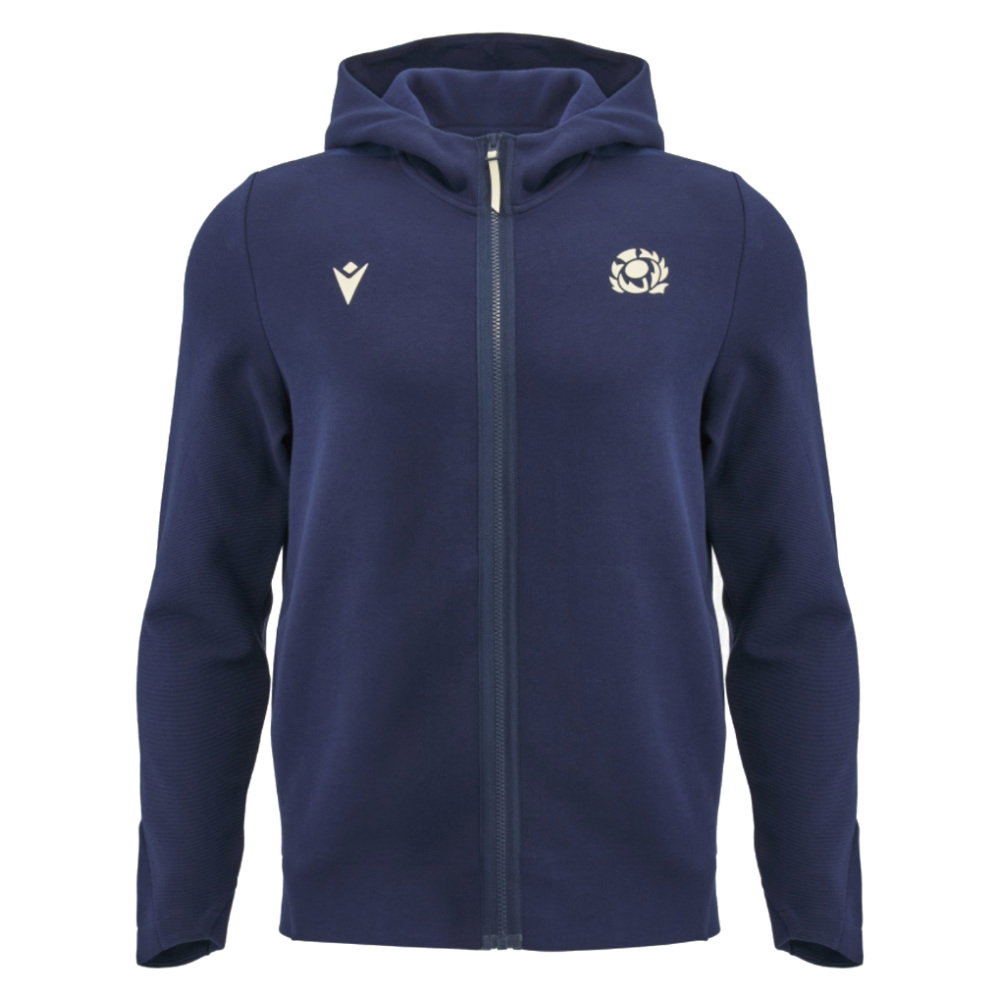 2026-2027 Scotland Rugby Full Zip Travel Hoody (Navy) - Kids