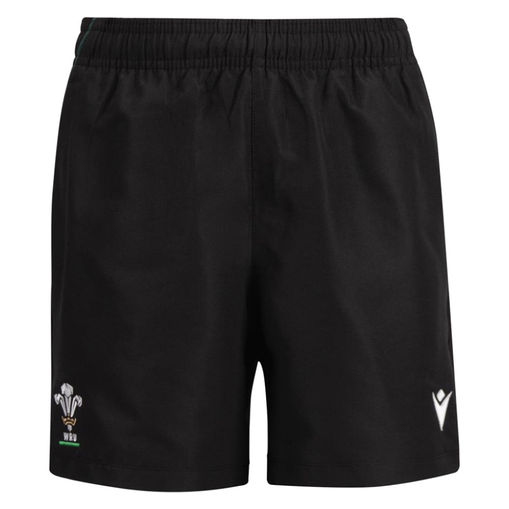2026-2027 Wales WRU Bermuda Training Shorts (Black) - Kids