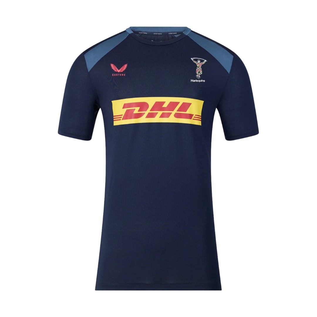2026-2027 Harlequins Rugby Contact Shirt (Navy/Ensign Blue)