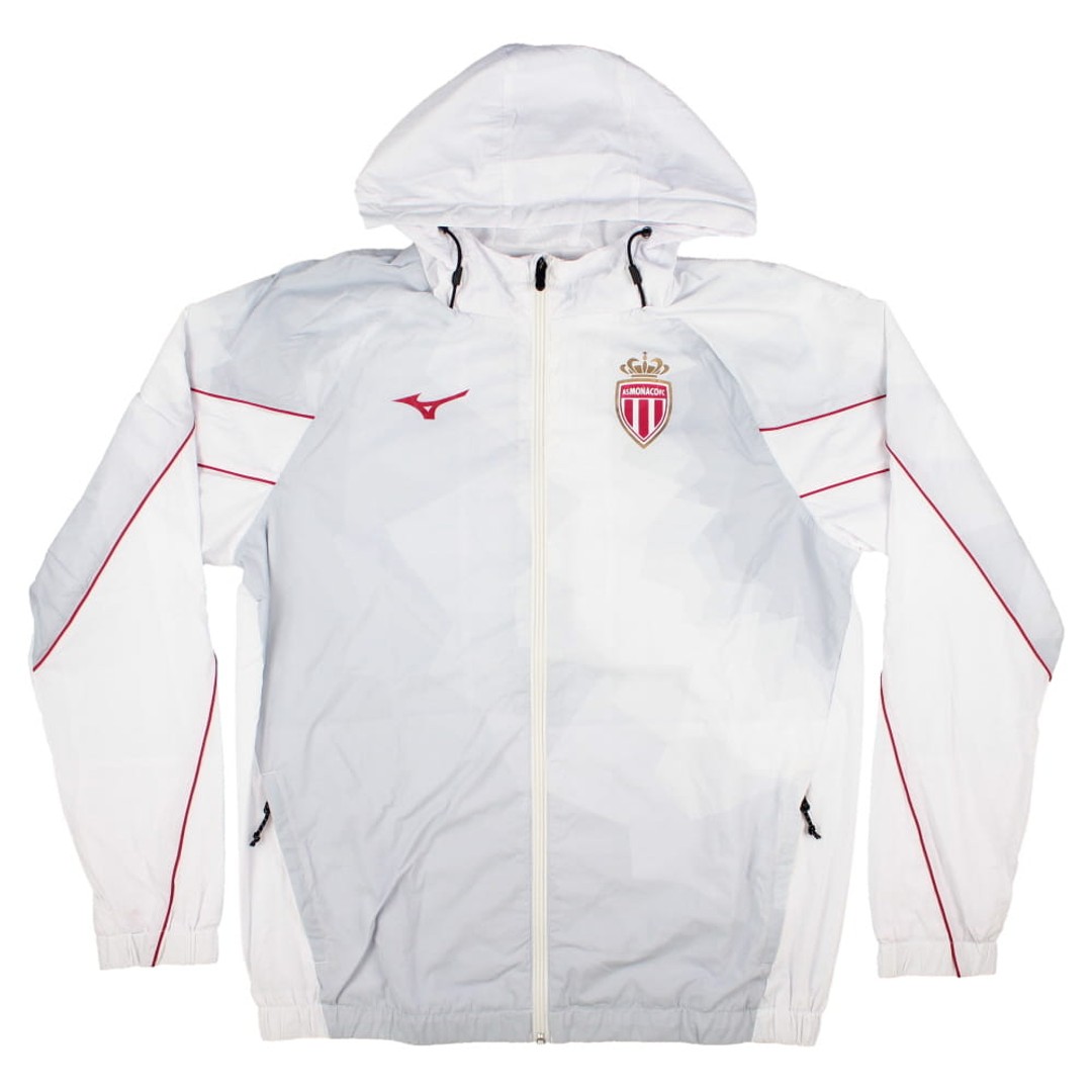 2026-2027 AS Monaco Hooded Anthem Jacket (White)