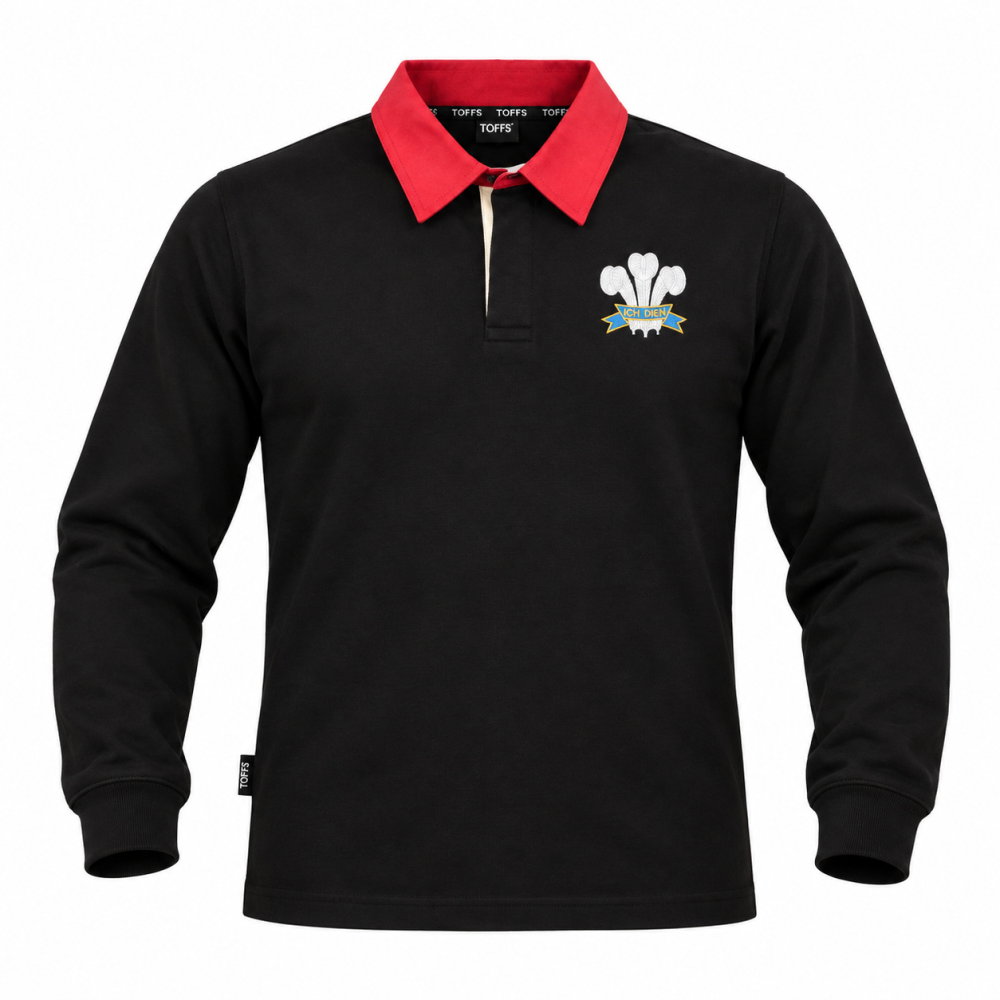 Wales 1881 Special Edition Long Sleeve Rugby Shirt (Black)
