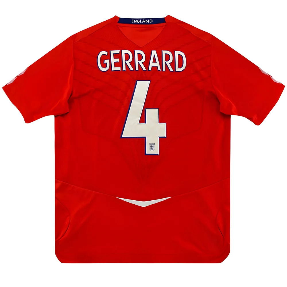 England 2008 Away Shirt (Gerrard #4) ((Excellent) S)