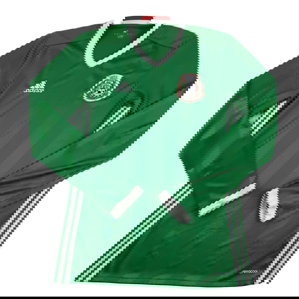 Mexico 2016-2017 Long Sleeve Home Shirt (XL) (Excellent)