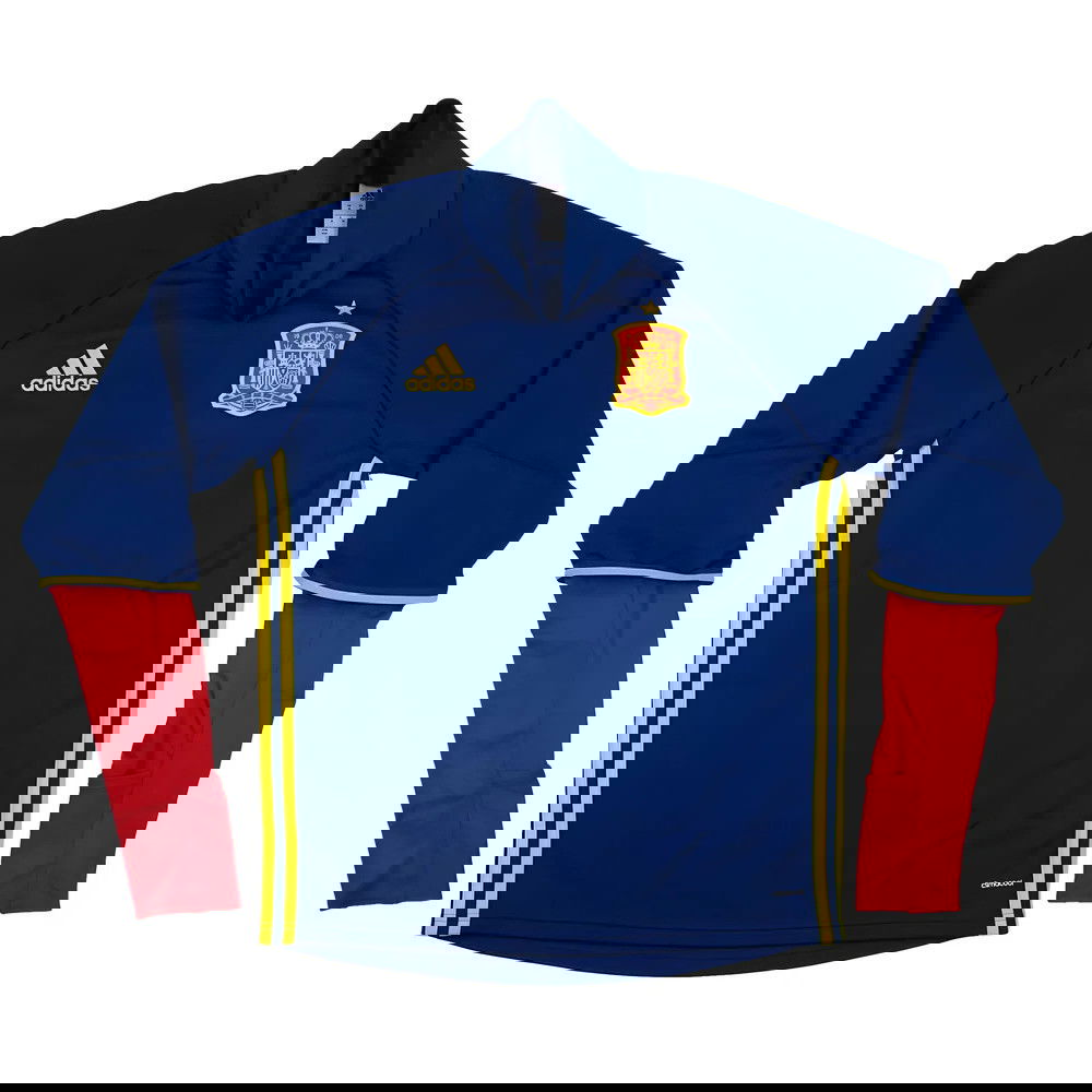 Spain 2015-16 Adidas Long Sleeve Training Shirt (S) (Excellent)