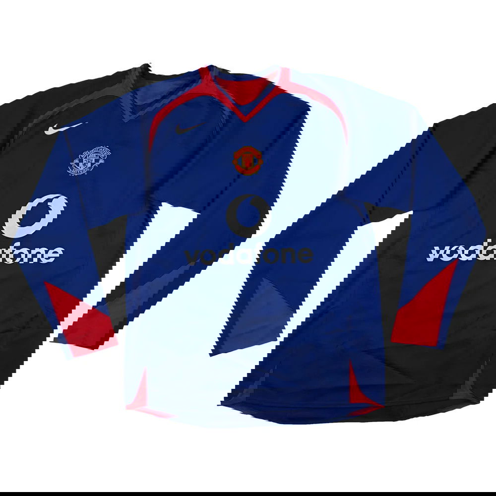 Manchester United 2005-06 Long Sleeve Away Shirt (M) (Excellent)