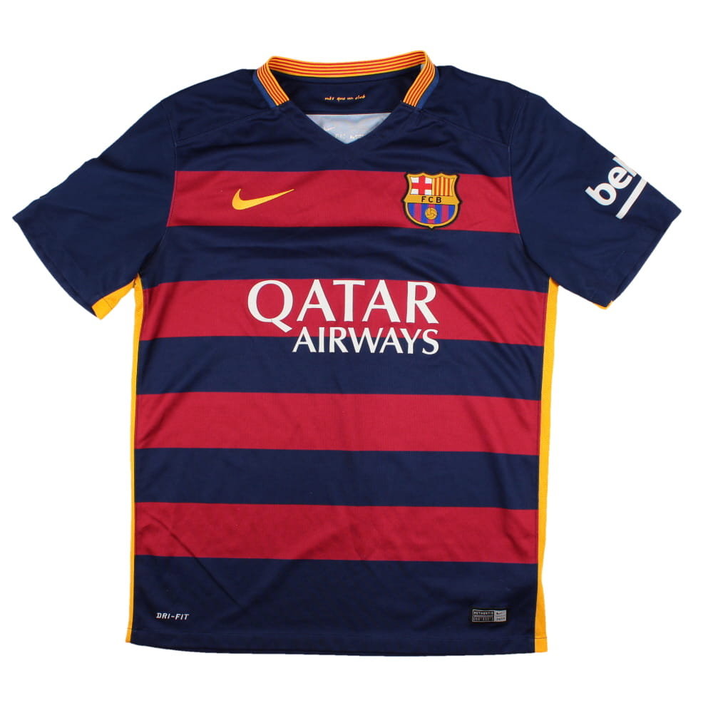 Barcelona 2015-16 Home Shirt (SB) Pique #3 (Very Good) [IDjv4W