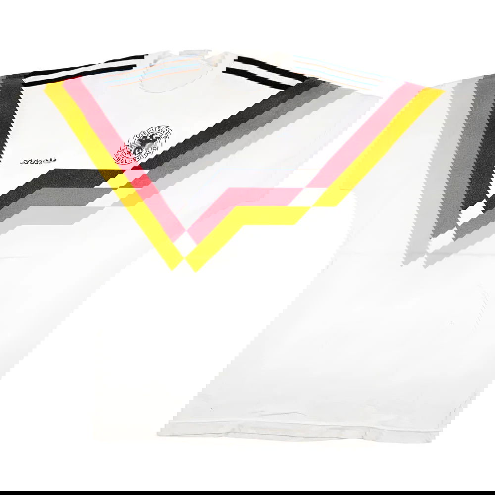 Germany 1990-92 Adidas Supporters Home T-Shirt (L) (Excellent)