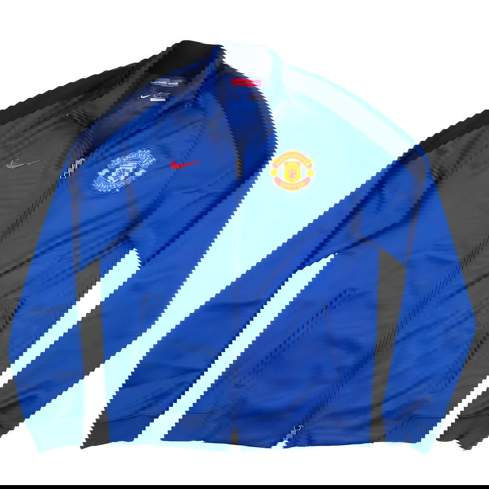 Manchester United 2013-14 Nike Long Sleeve Tracksuit Top (S) (Mint)