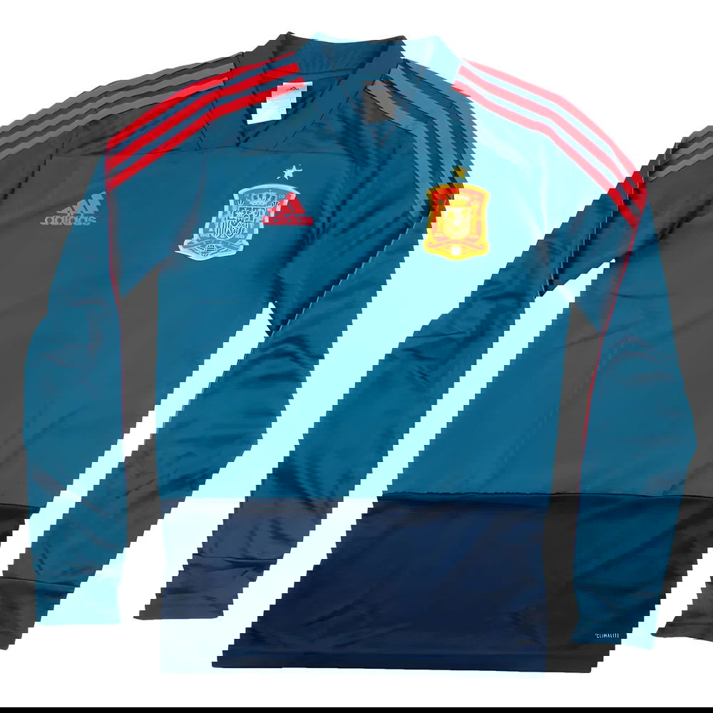 Spain 2018-19 Long Sleeve Adidas Training Top (XS) (Excellent)