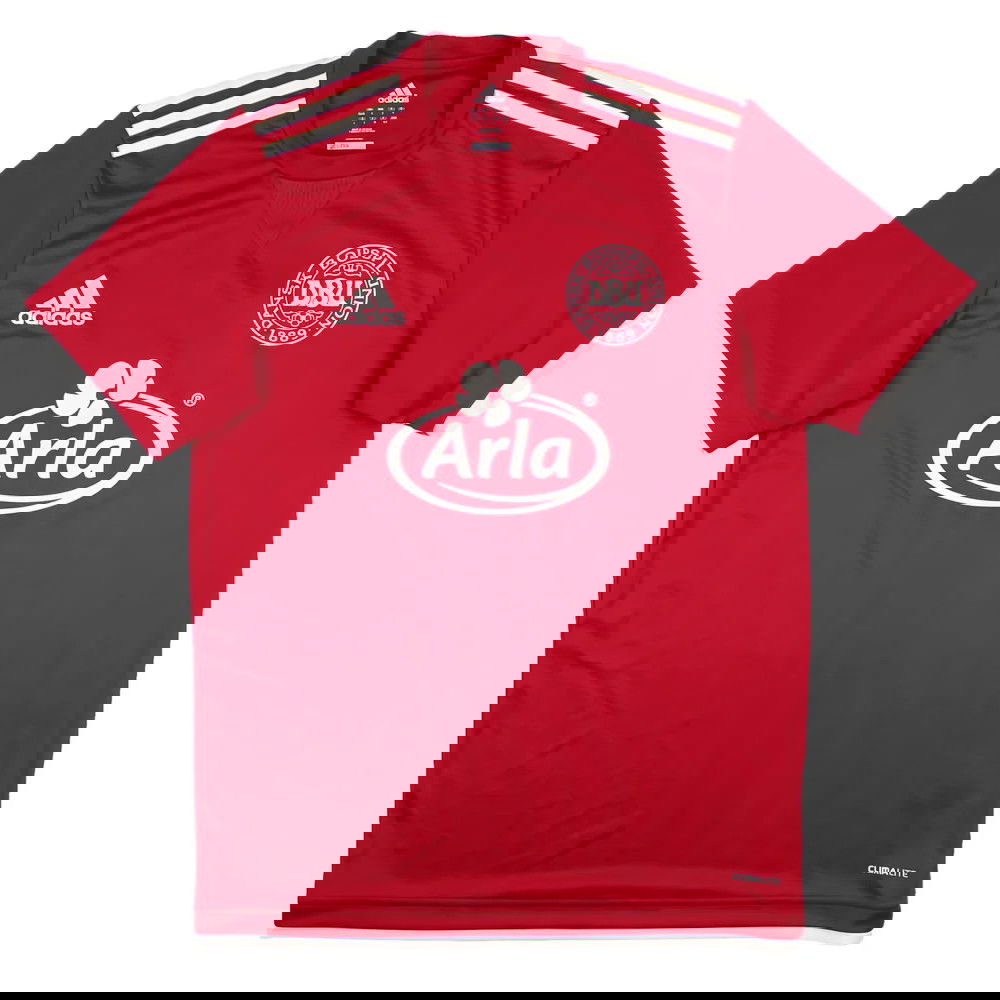 Denmark 2010-11 Adidas Training Shirt (S) (Good)