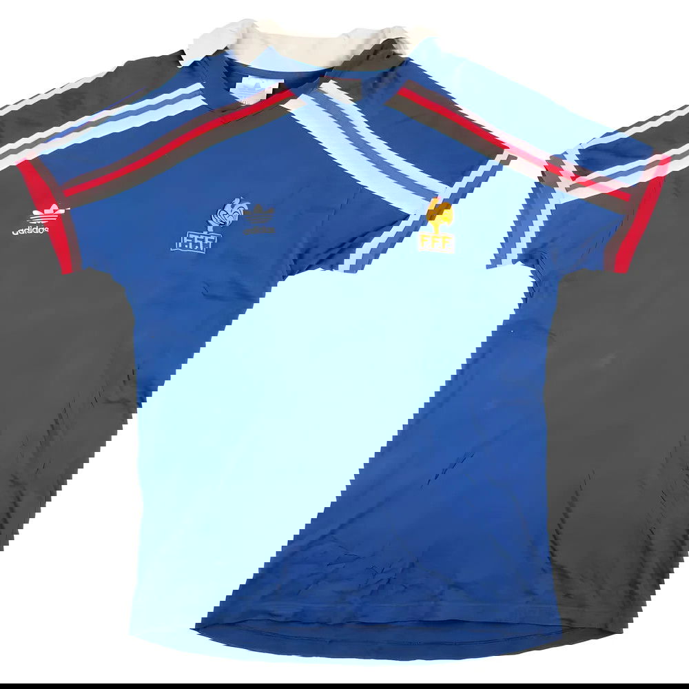 France 1986-90 Home Shirt (L) (Excellent)