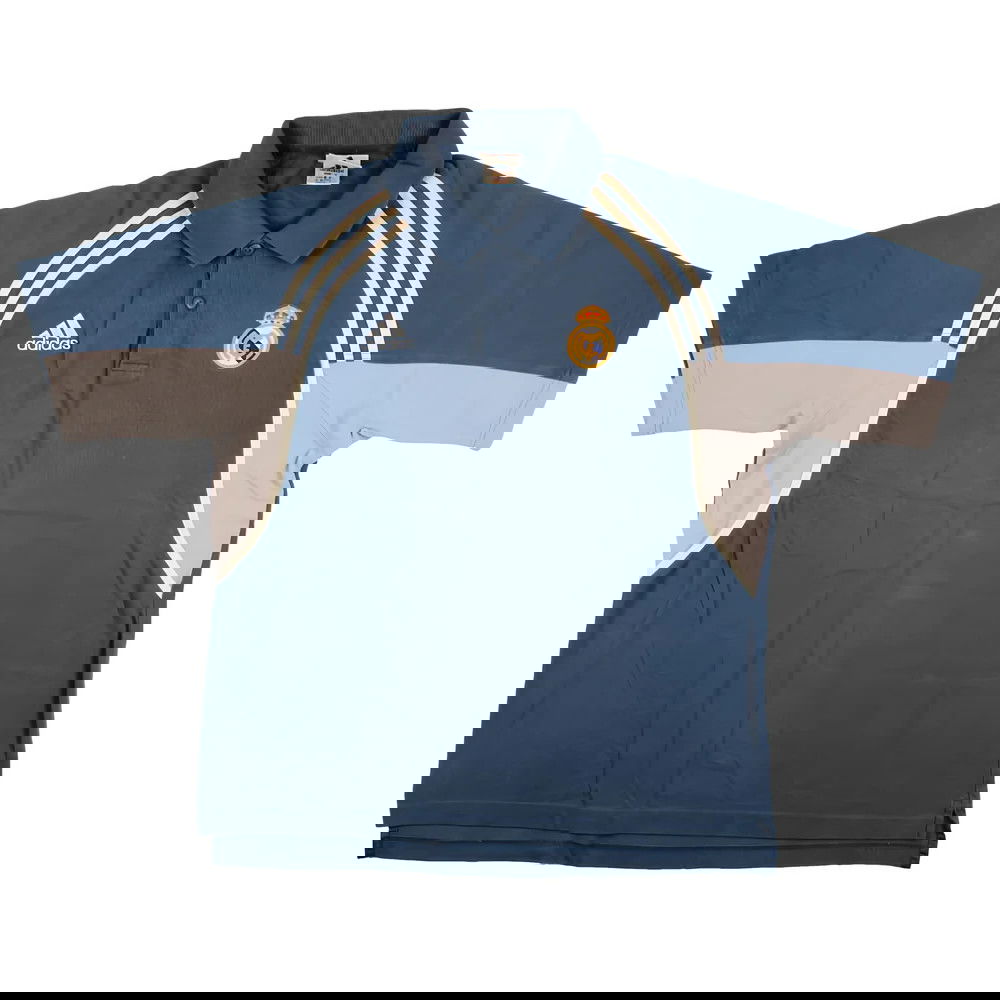 Real Madrid 1998-2000 Adidas Polo Shirt (L) (Excellent)