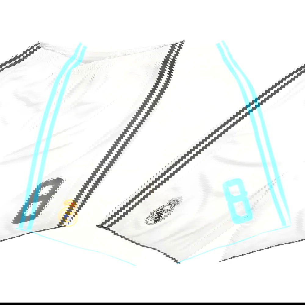 Real Madrid 2017-18 Home Shorts (#8) (15-16y) (BNWT)