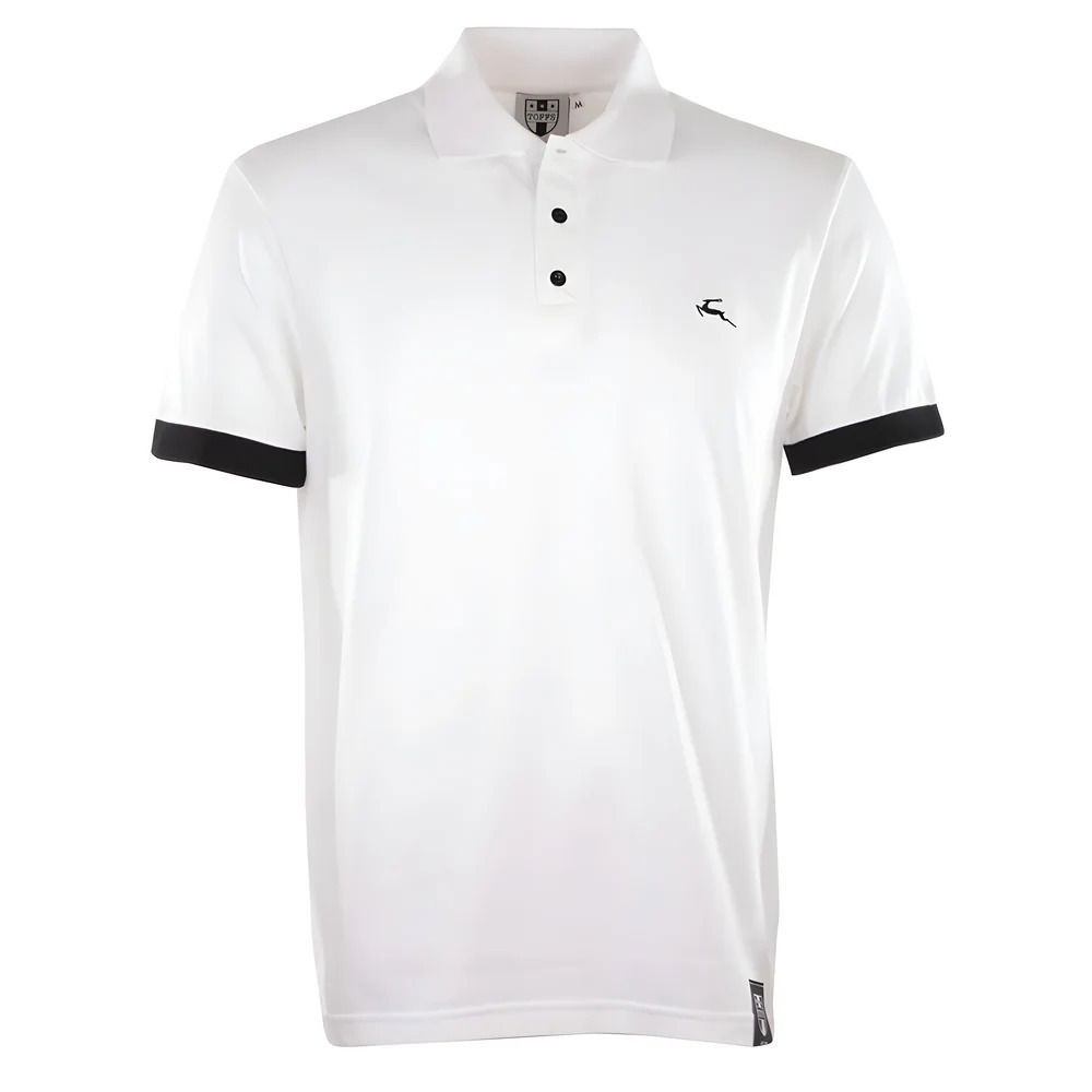 BUKTA Lifestyle Polo White with Black Cuffs