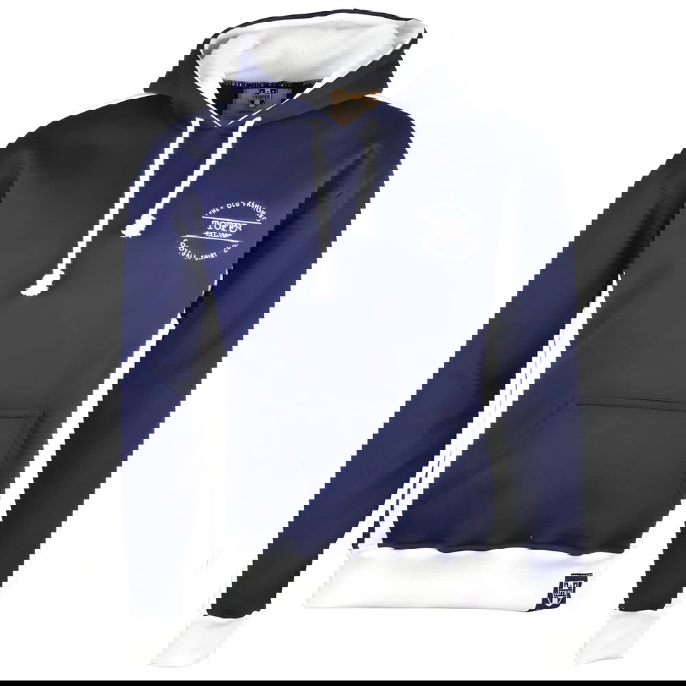 The Old Fashioned Football Shirt Co. Hoodie - Navy/White