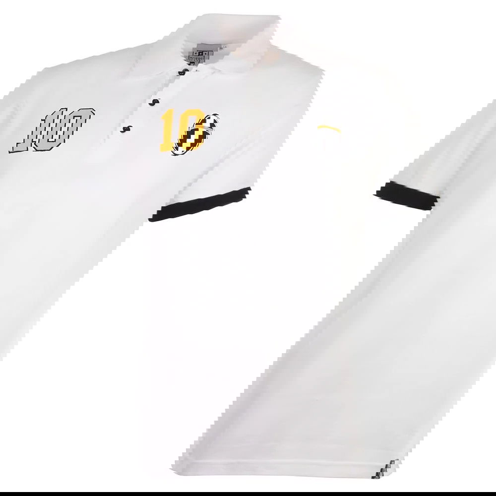 Juventus No 10 White Polo Shirt