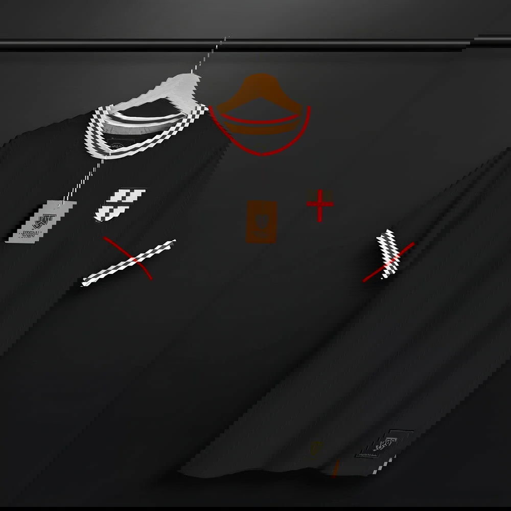 Vintage England The Lions Black Soccer Jersey