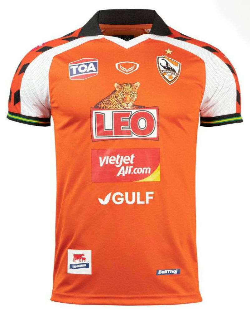 2021 Chiang Rai United FC Home Orange Player Edition Shirt
