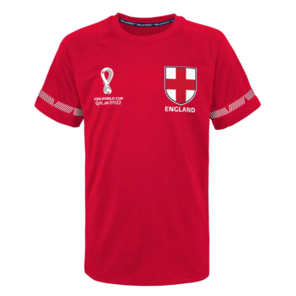 England Official World Cup Poly Tee (Red)