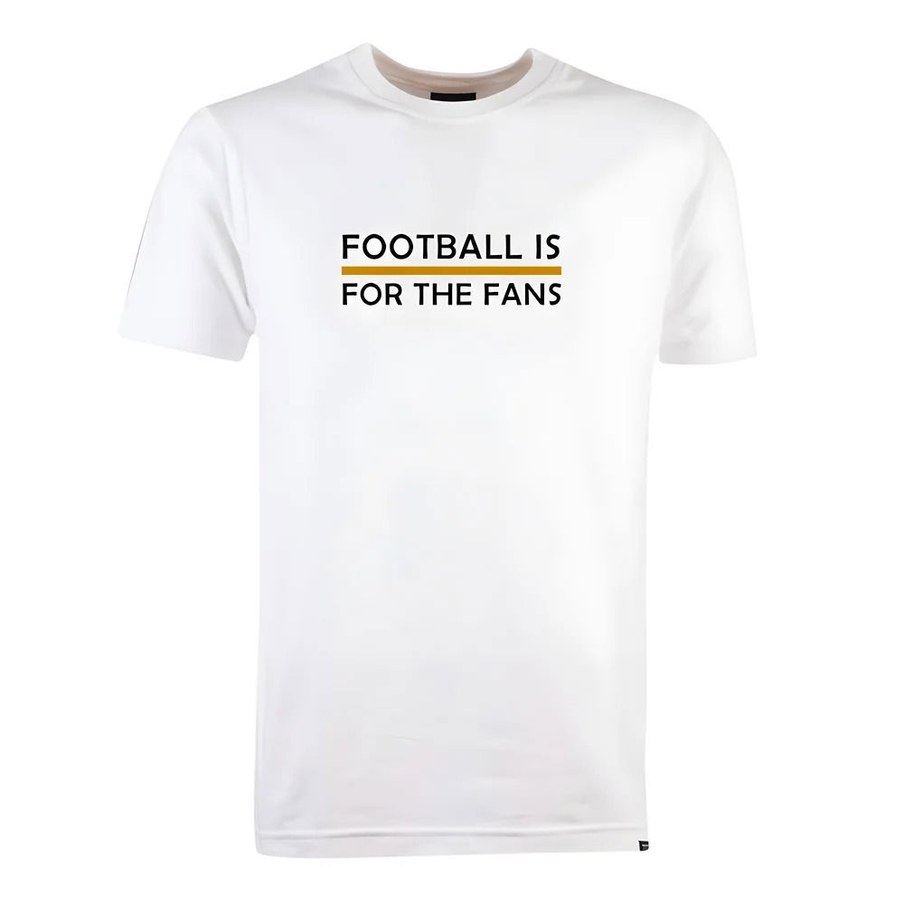 Amber Football is for the Fans - White T-Shirt