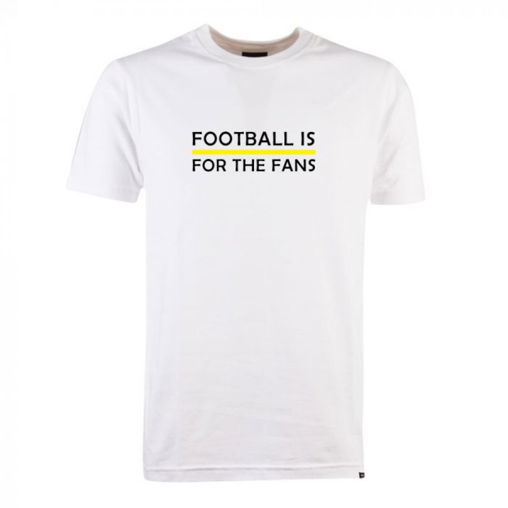 Yellow Football is for the Fans - White T-Shirt