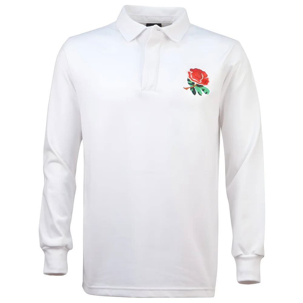 England 1980's Vintage Kids Rugby Shirt