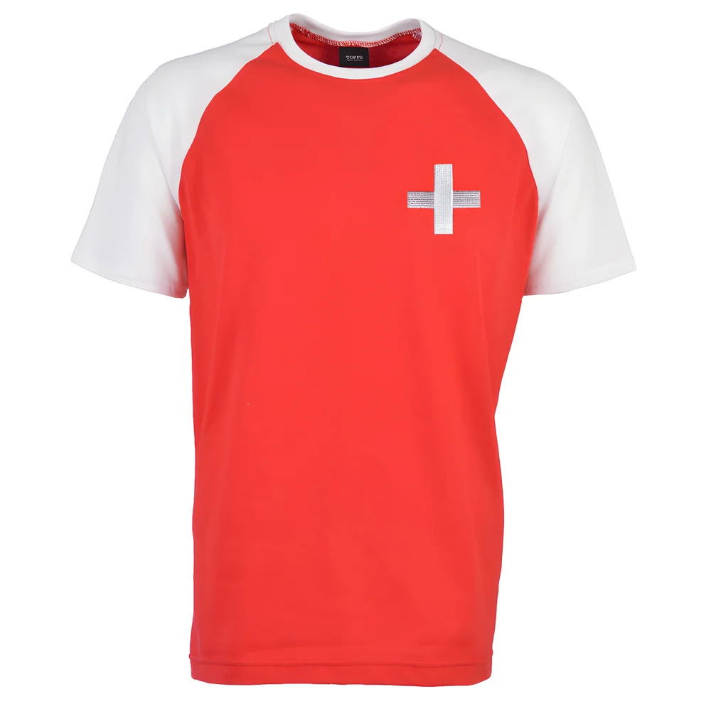 Kids Switzerland Raglan Sleeve Red/White T-Shirt
