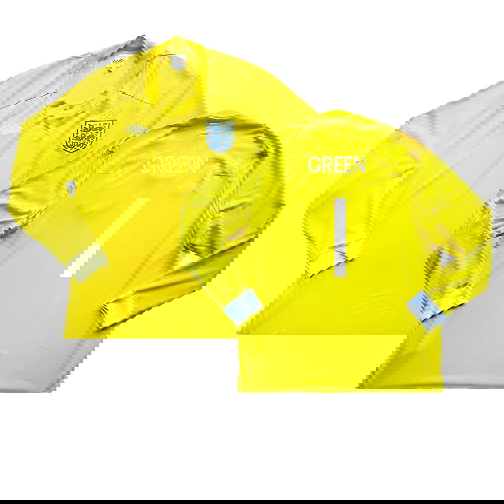 2010-2011 England Goalkeeper LS Shirt (Yellow) (Very Good) (Green 1)