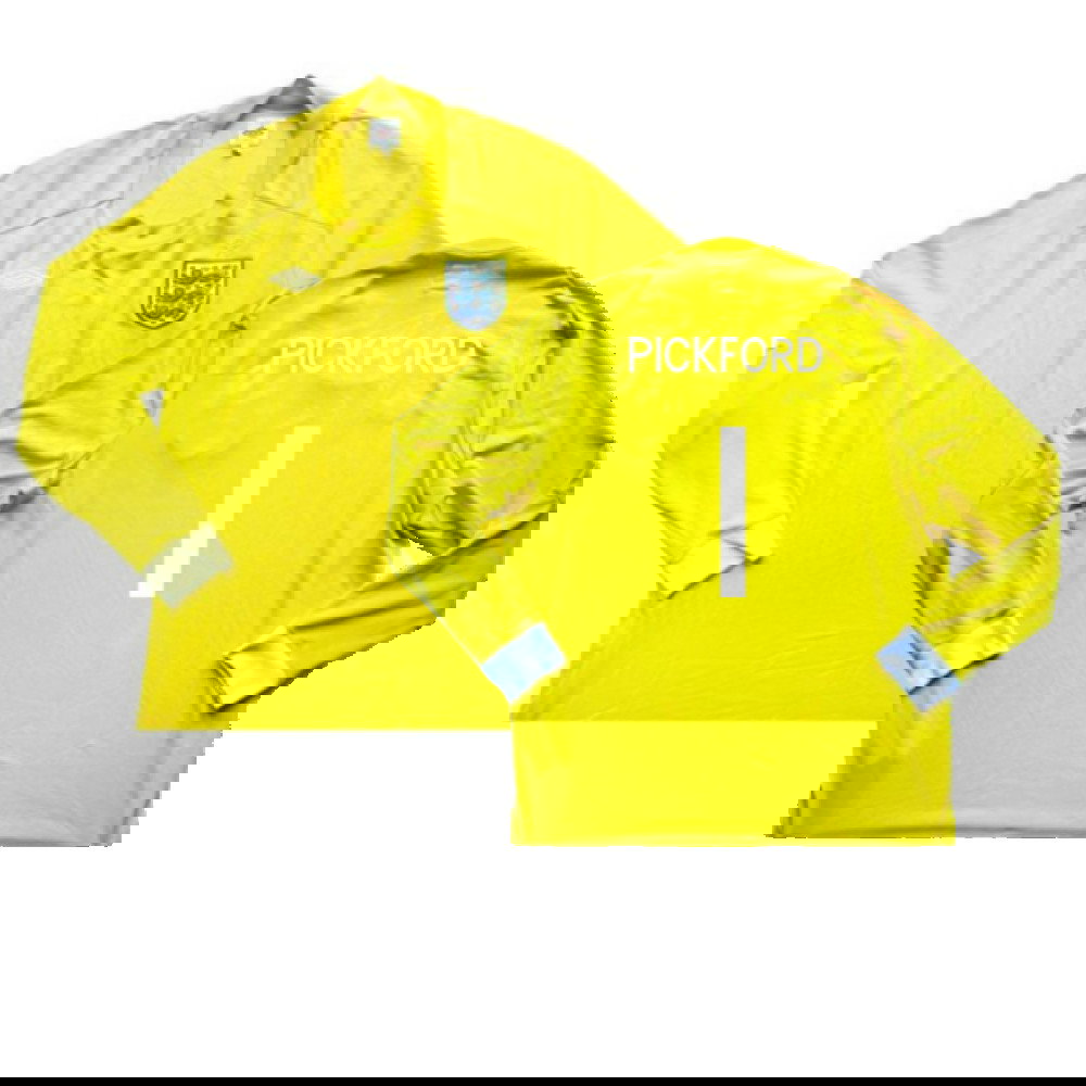 2010-2011 England Goalkeeper LS Shirt (Yellow) (Very Good) (PICKFORD 1)