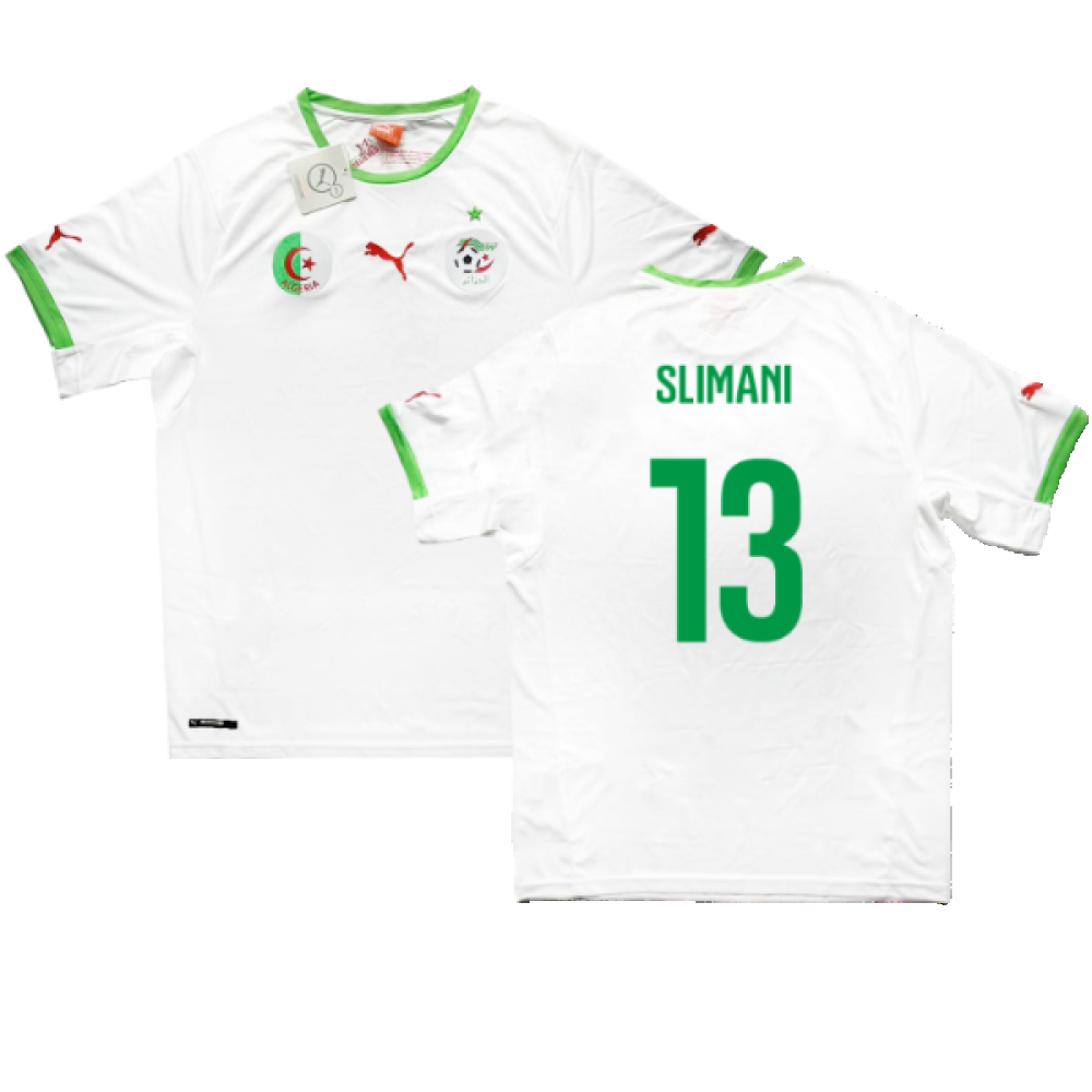 Algeria 2014-15 Home Shirt (M) (Slimani 13) (Fair)