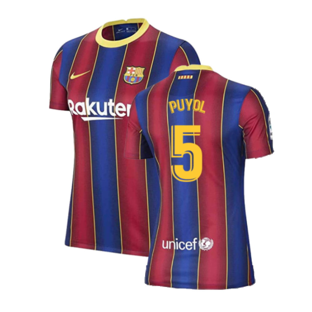 Barcelona 2020-21 Home Shirt (Womens) (Large 16-18) (Excellent) (PUYOL 5)