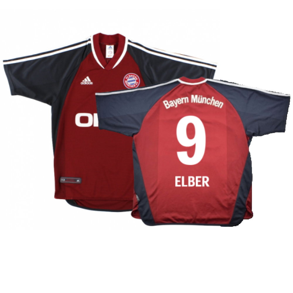 Bayern Munich 2001-02 Home Shirt (S) (Very Good) (Elber 9)