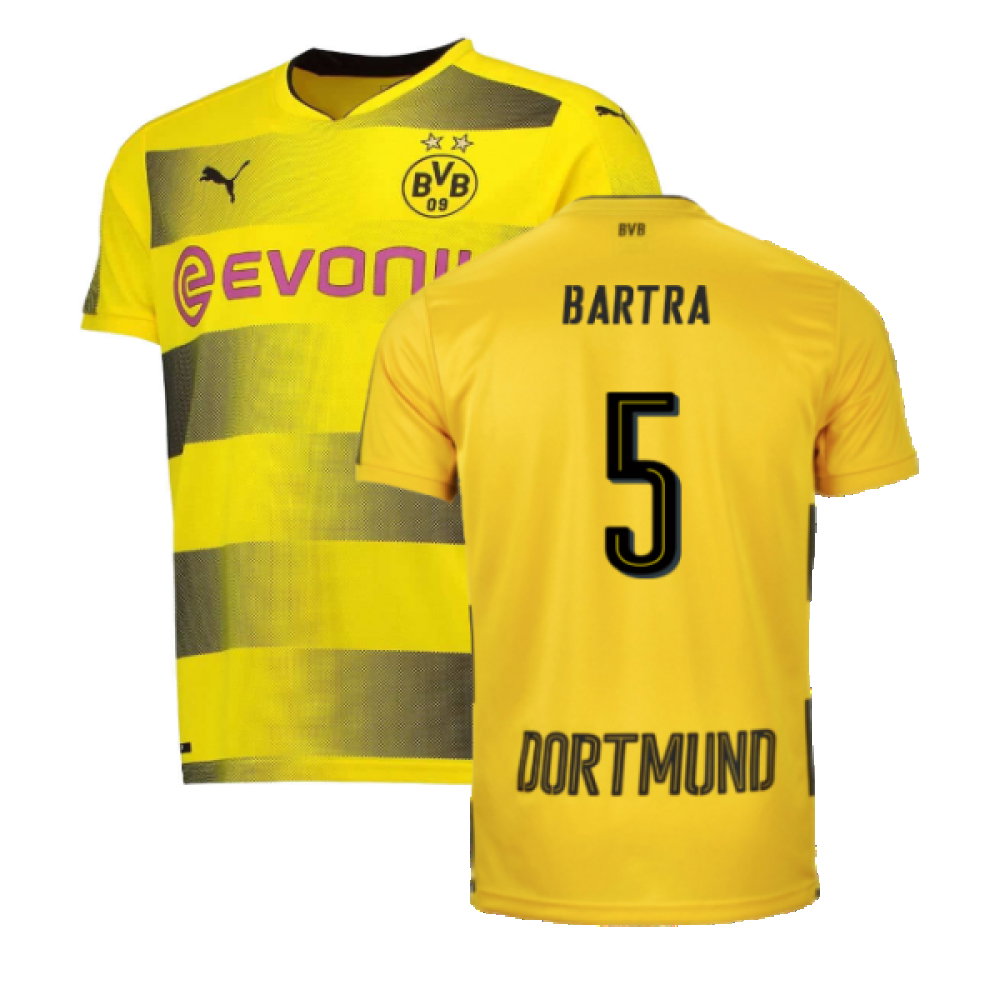 Borussia Dortmund 2017-18 Home Shirt (S) (Very Good) (Bartra 5)