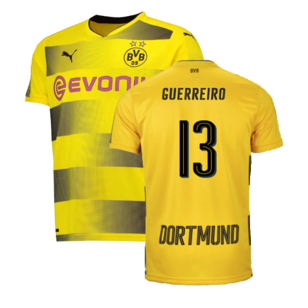 Borussia Dortmund 2017-18 Home Shirt (S) (Very Good) (Guerreiro 13)