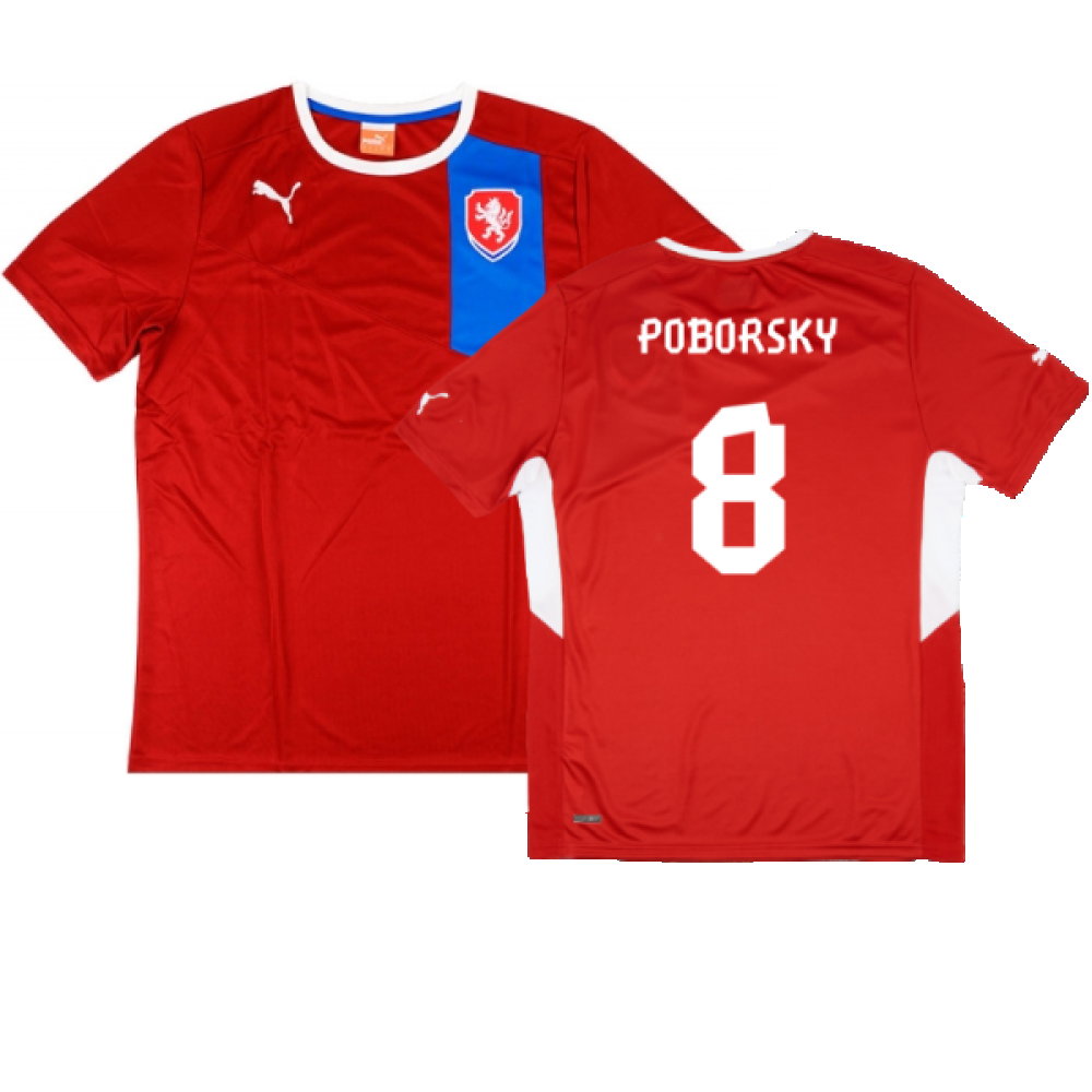 Czech Republic 2012-13 Home Shirt (L) (Mint) (Poborsky 8)