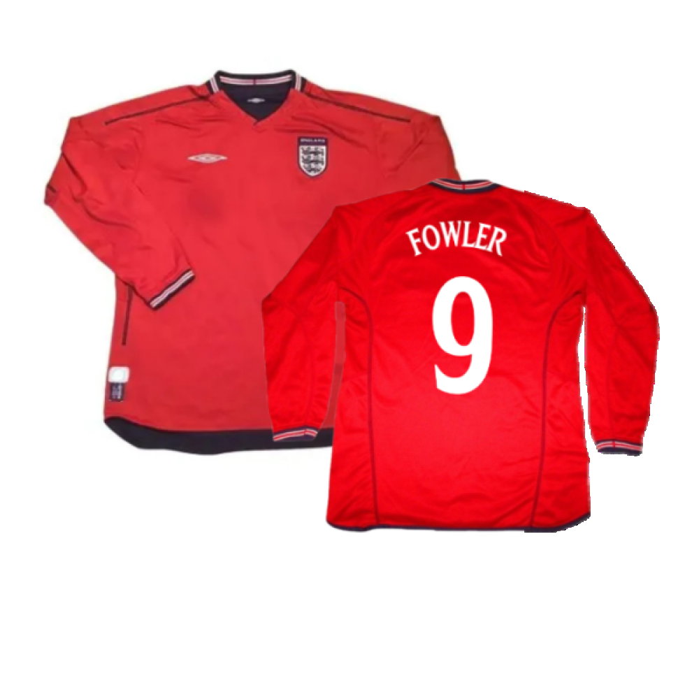 England 2006-08 Long Sleeve Away Shirt (Excellent) (Fowler 9)