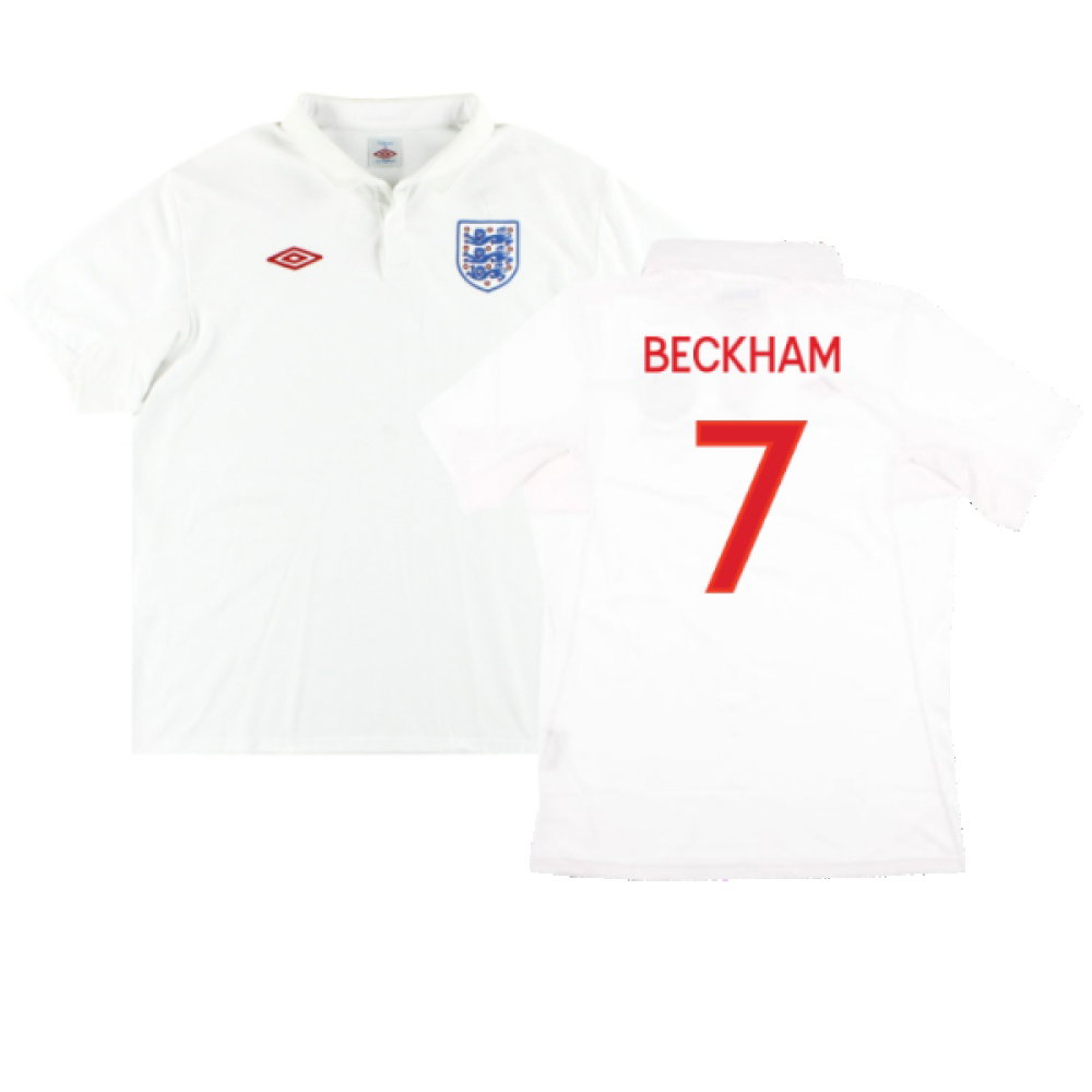 England 2009-10 Home (XL) (Excellent) (BECKHAM 7)