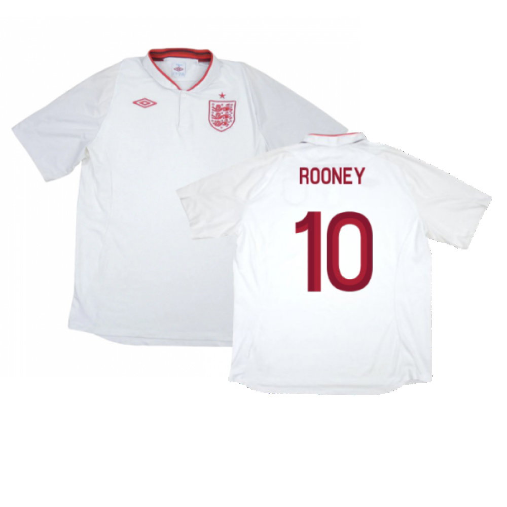England 2012-13 Home Shirt (XXL) (Fair) (Rooney 10)