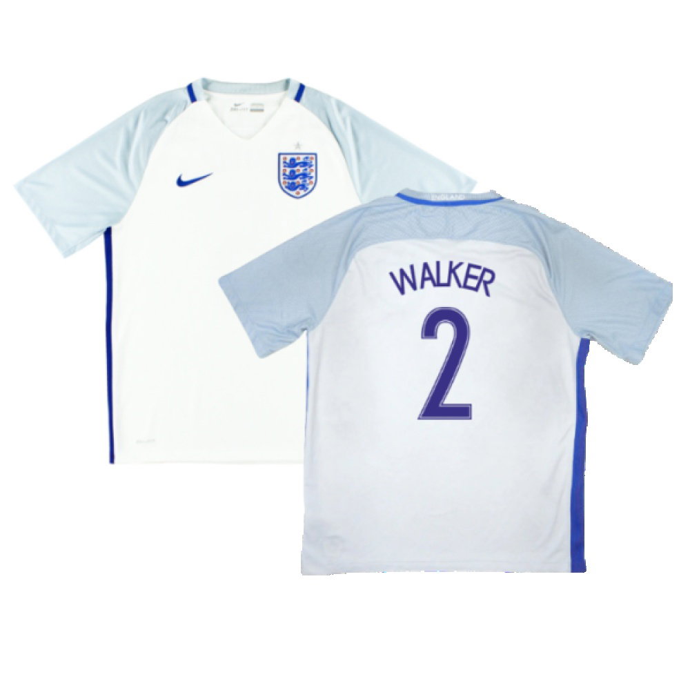 England 2016-17 Home Shirt (XL) (Excellent) (Walker 2)