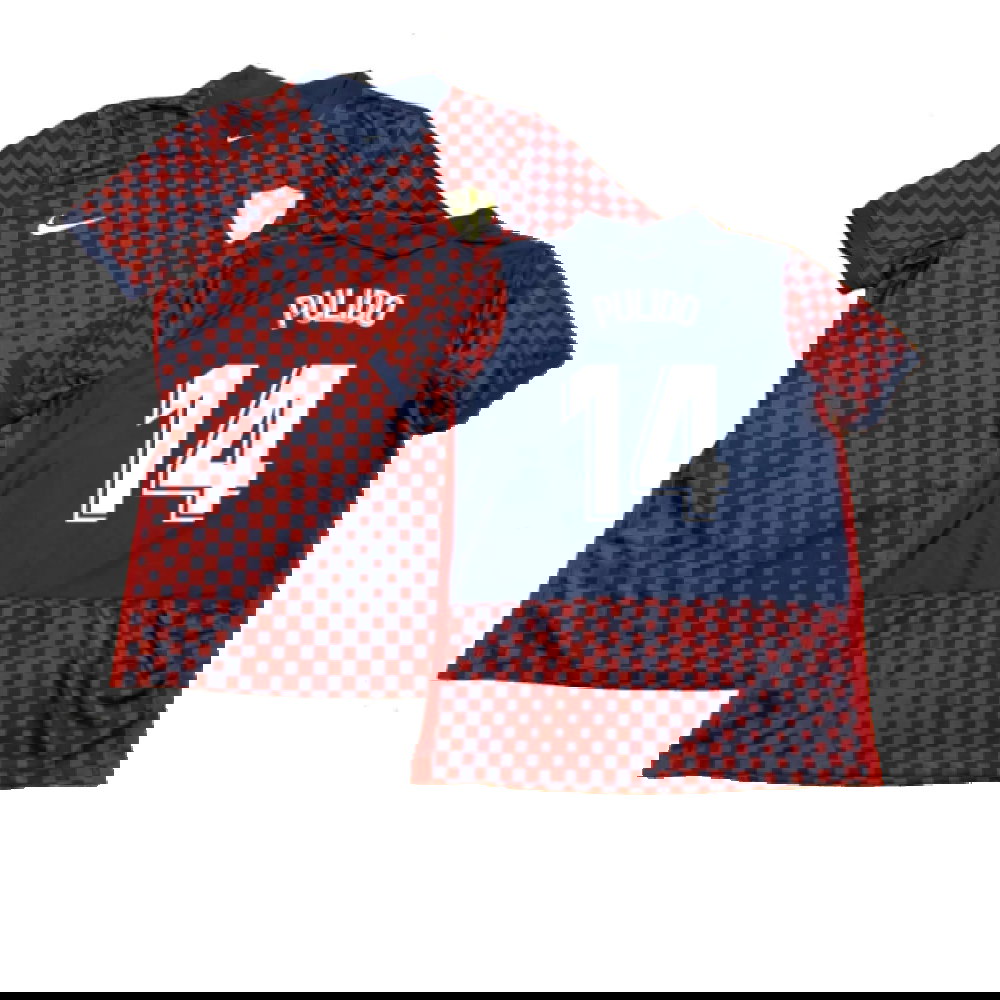 Huesca 2021-22 Home Shirt (Sponsorless) (L) (Pulido 14) (Excellent)