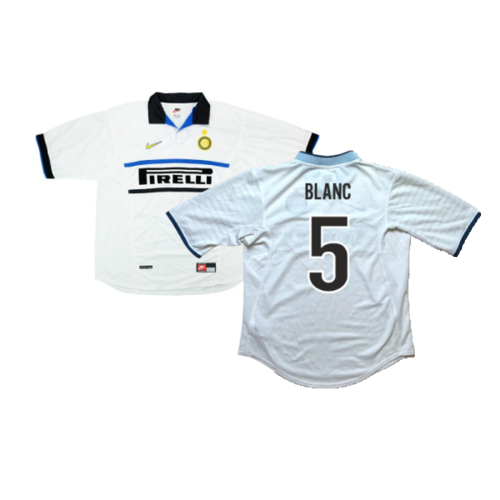 Inter Milan 1998-99 Away Shirt (XL) (Blanc 5) (Excellent)