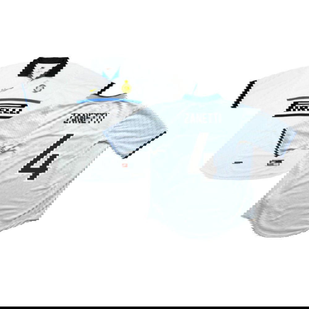 Inter Milan 1998-99 Away Shirt (XL) (Zanetti 4) (Excellent)