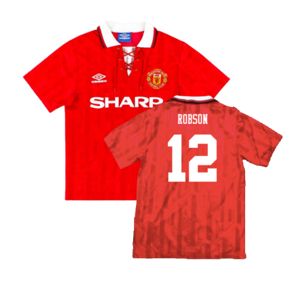 Umbro Manchester United Mens SS Home Shirt 1992/94 | T4i3Z5-418733