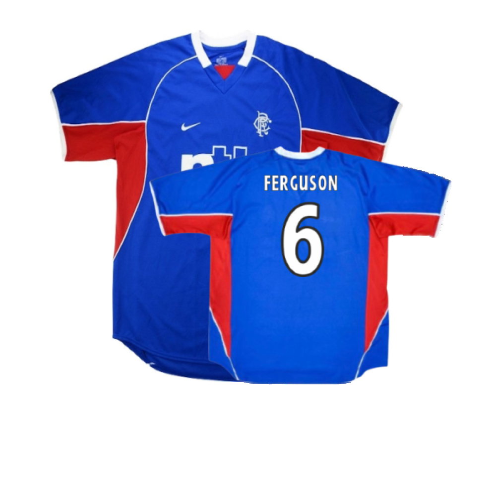 Rangers 2001-2002 Home Shirt (Excellent) (FERGUSON 6)