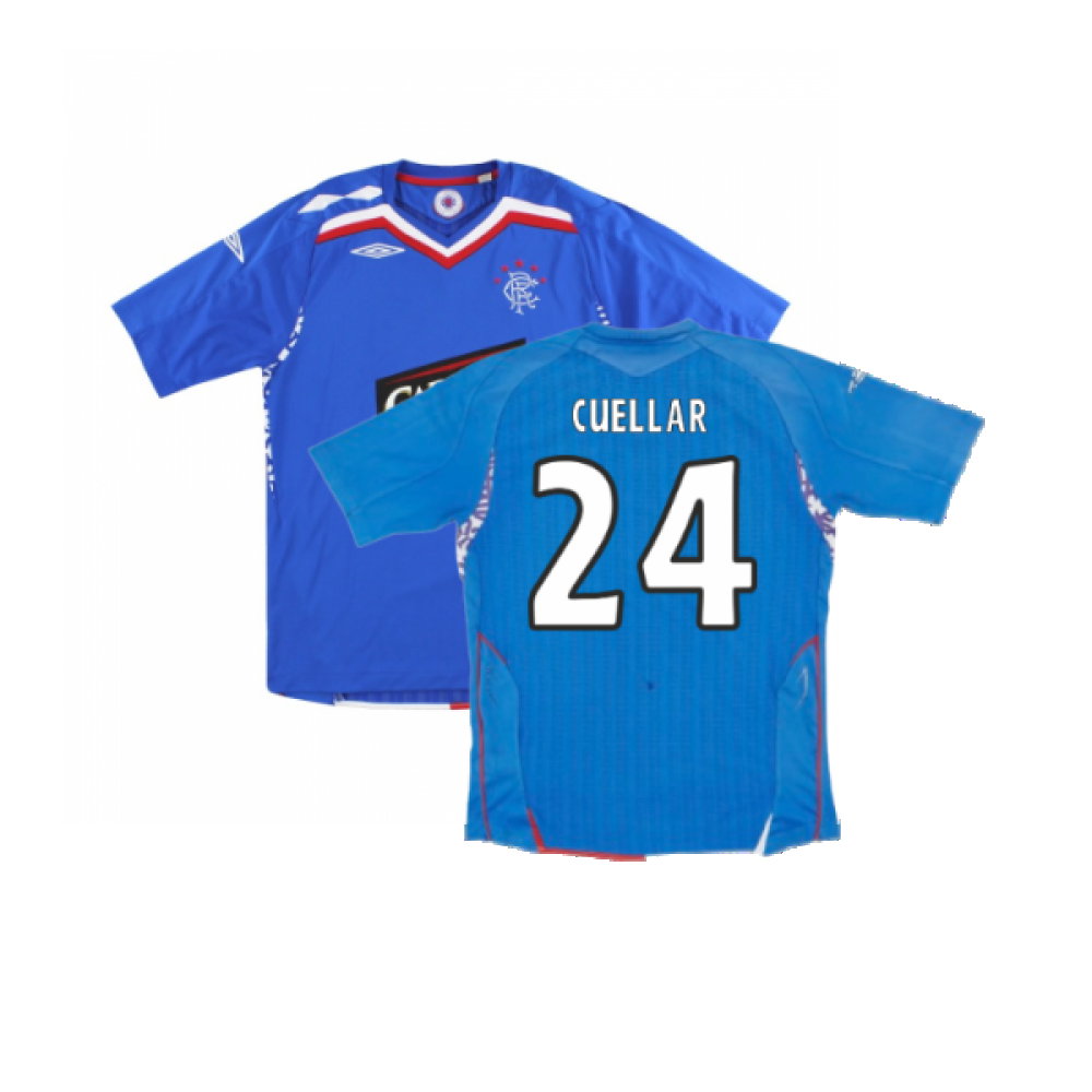 Rangers 2007-08 Home Shirt (Excellent) (Cuellar 24)