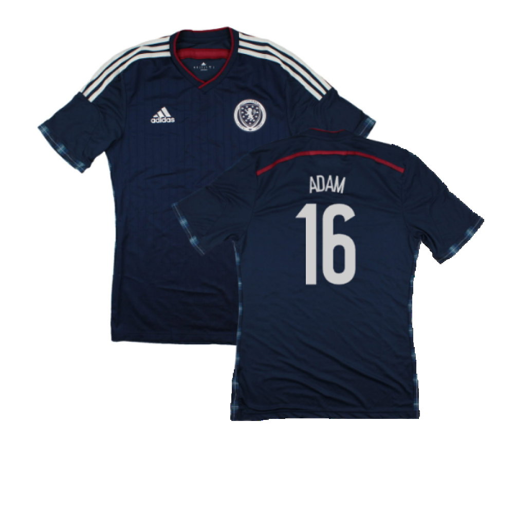 Scotland 2014-15 Player Issue Home Shirt (M) (Excellent) (Adam 16)