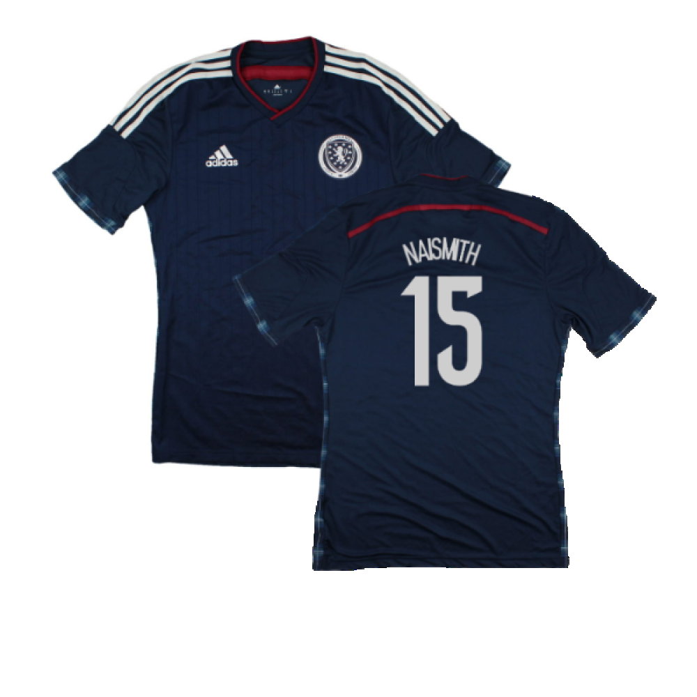 Scotland 2014-15 Player Issue Home Shirt (M) (Excellent) (Naismith 15)