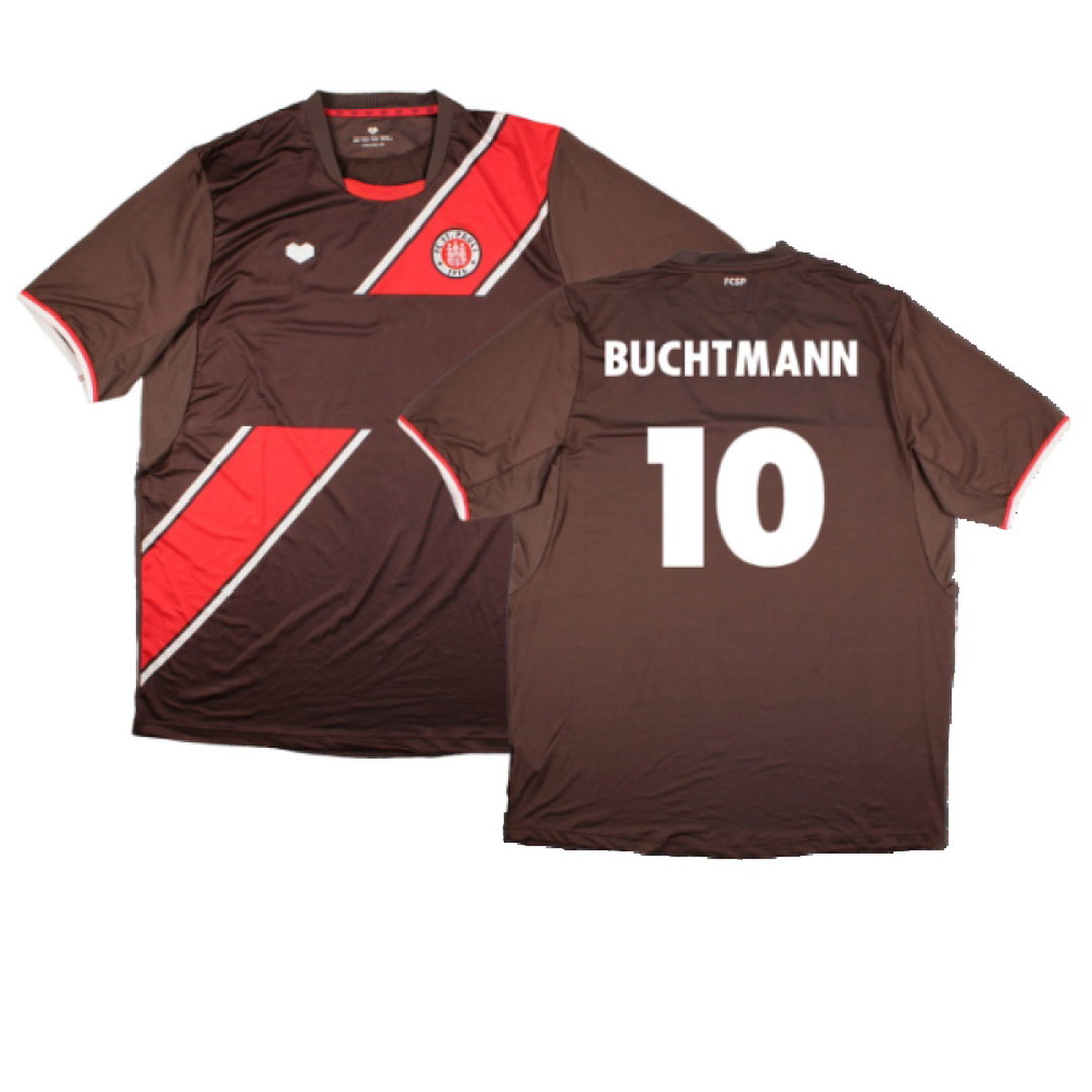 St. Pauli 2013-14 Home Shirt (Sponsorless) (XXL) (Mint) (Buchtmann 10)